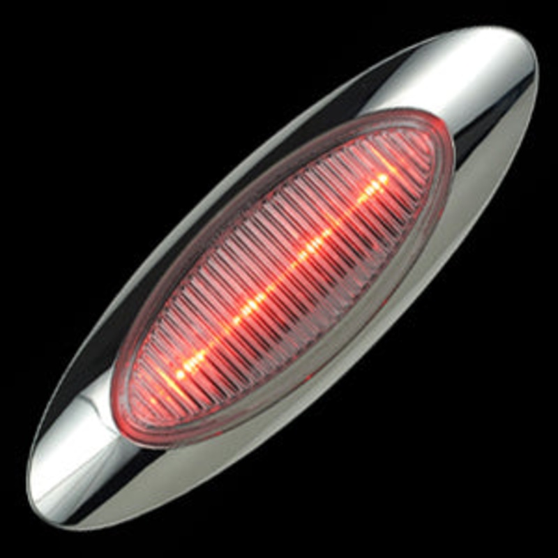 Panelite M1 Red 4 diode LED marker light – CLEAR lens