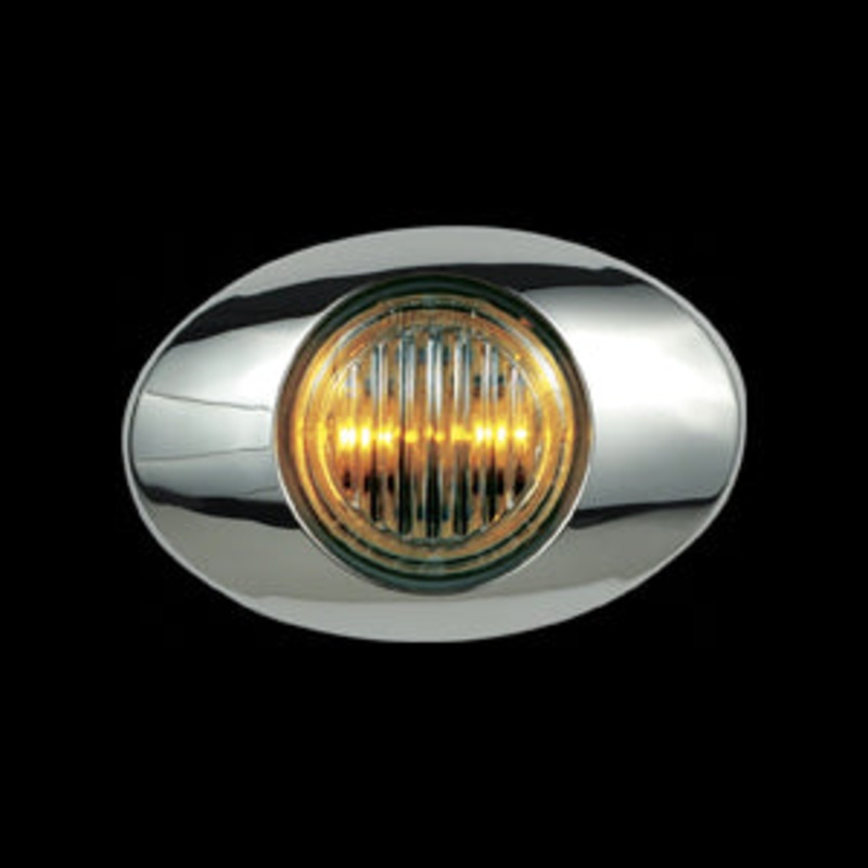 Panelite M3 amber 2 diode LED marker light – CLEAR lens
