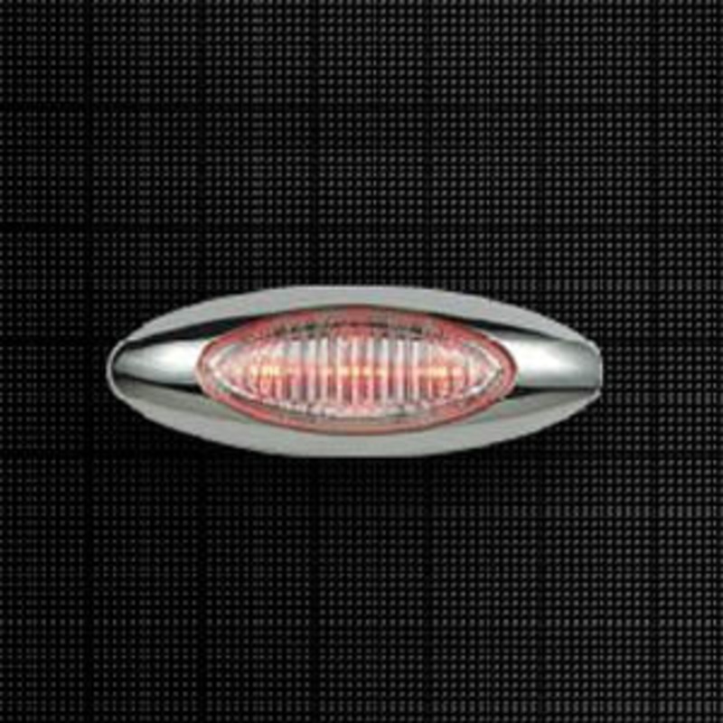 Panelite M5 Red 3 diode LED marker light – CLEAR lens