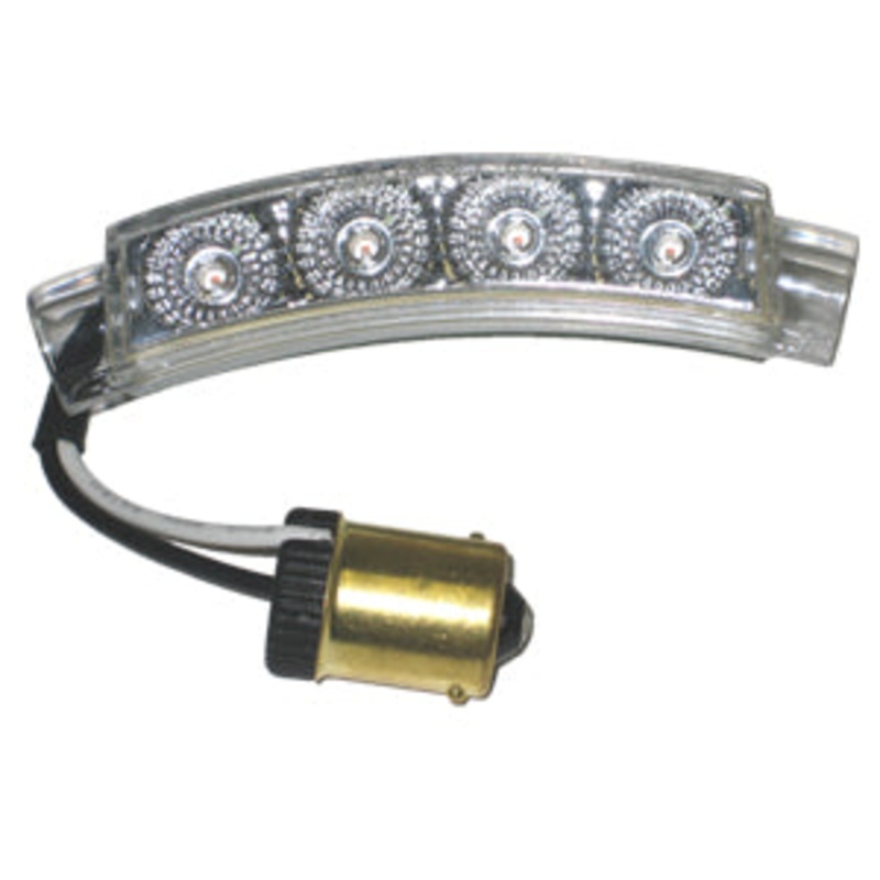 Spyder amber LED turn signal for Peterbilt 7 headlight – CLEAR lens
