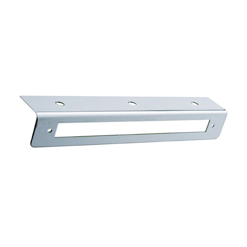 Stainless steel light bracket with cutout for 9 long light bars