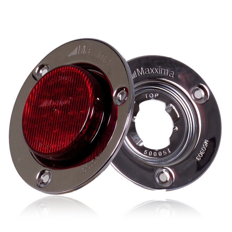 2 round stainless steel twist-lock mount light security flange