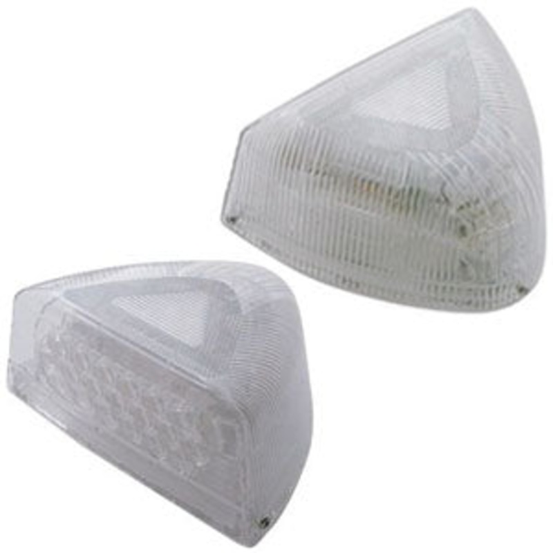 Amber 37 diode LED Peterbilt dual headlight turn signal – CLEAR lens