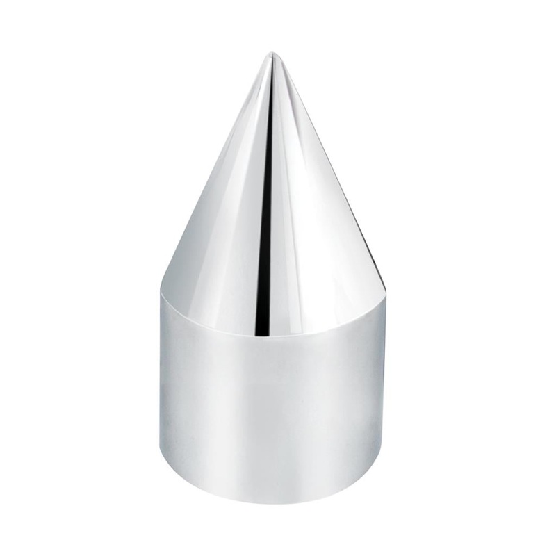 Chrome plastic spike push-on frame bolt cover