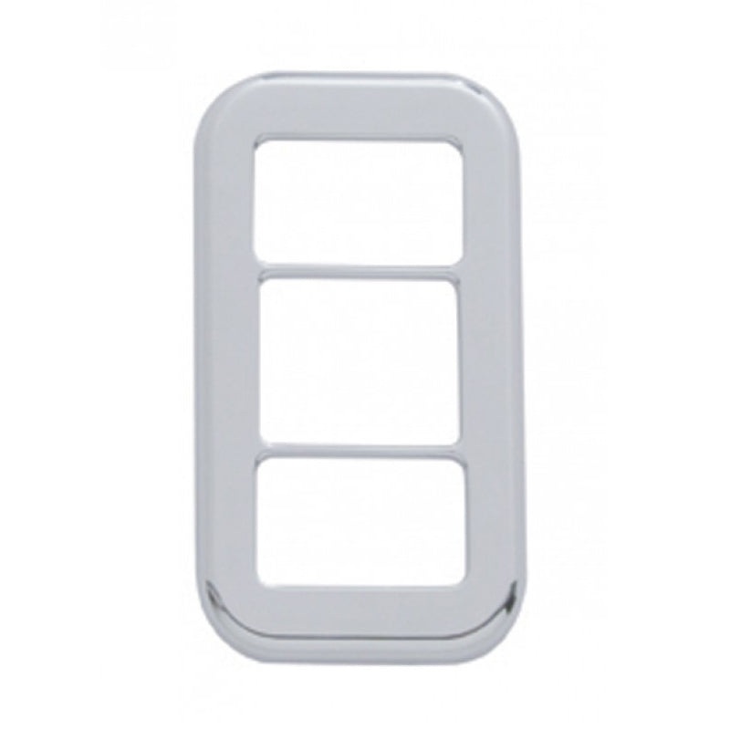 Freightliner Century/Columbia chrome plastic switch trim w/3 holes – 3/PACK