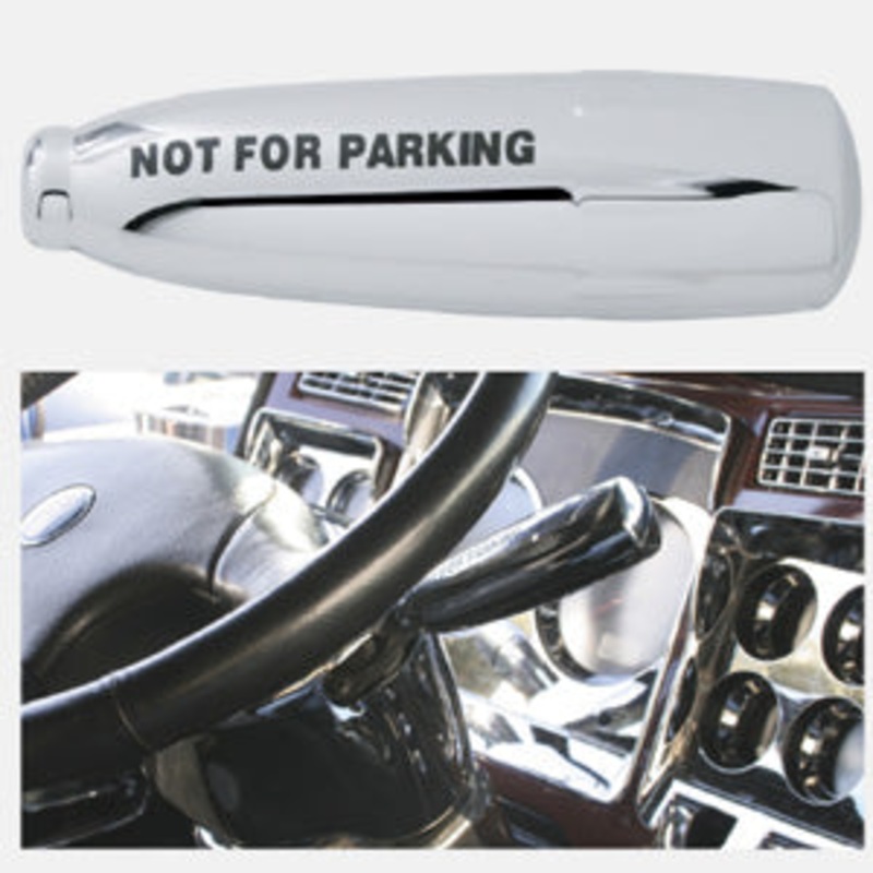 Kenworth 2006+ chrome plastic Not For Parking trailer brake lever cover – 2 piece kit