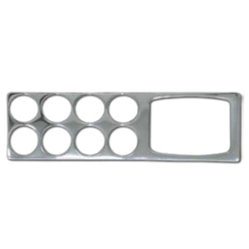 Kenworth T660/W900 2006+ chrome plastic right hand gauge trim w/GPS cutout – glossy sticker