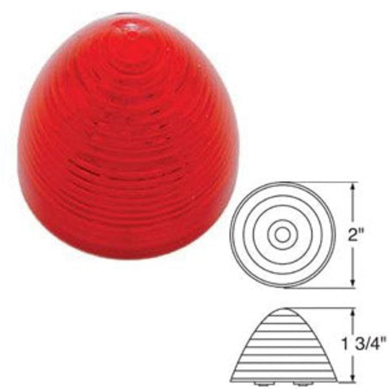 Red 2 beehive incandescent marker/clearance light