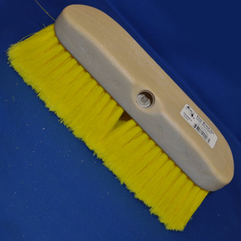 10 yellow soft bristle angled truck wash brush