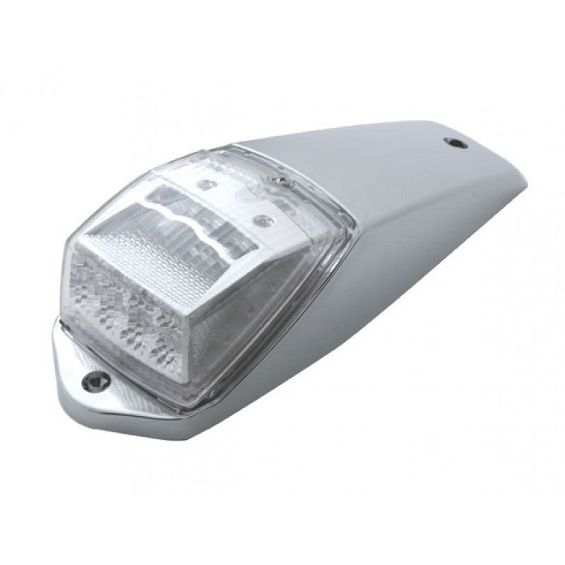 Amber 17 diode LED Kenworth-style cab light w/reflector, housing – CLEAR lens