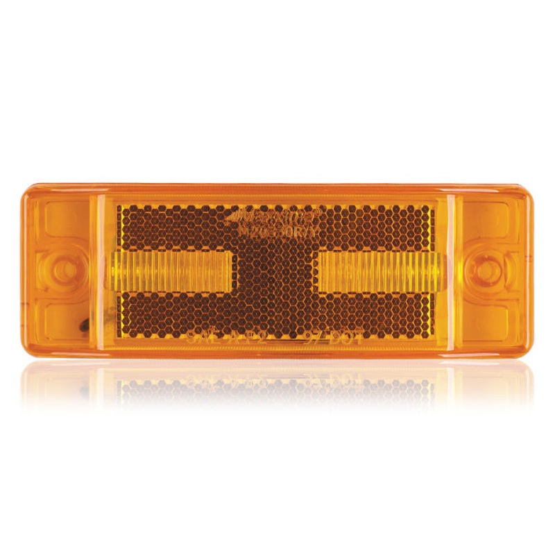 Amber 2 x 6 rectangular 8 diode LED marker/TURN SIGNAL light