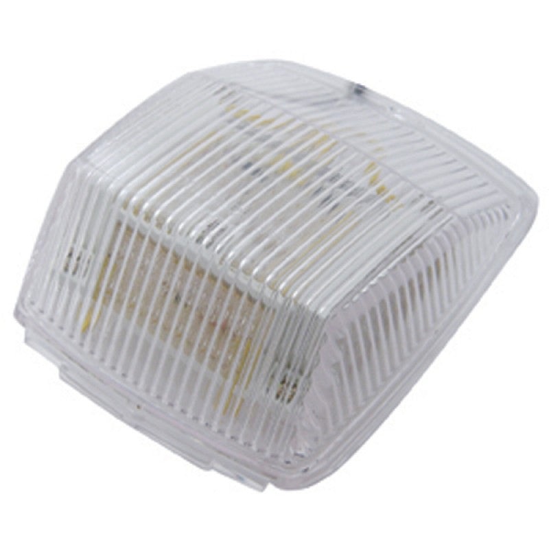 Amber 36 diode Kenworth-style rectangular LED cab light – CLEAR lens