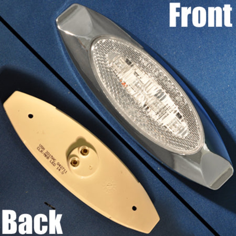 Amber 4 diode millennium-style LED marker/clearance light – CLEAR lens