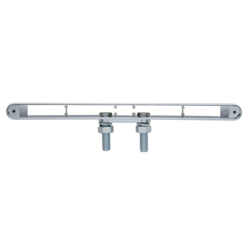 Chrome plastic dual-face light bar housing for 12 long LED light