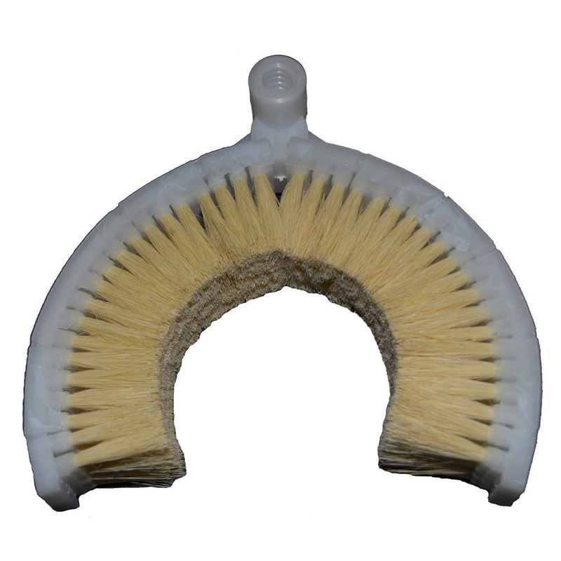 Curved exhaust stack cleaning brush – 4 to 6 diameter