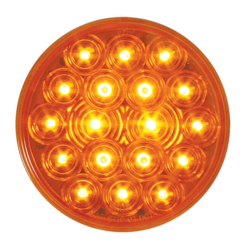 Fleet Amber 4 round 18 diode LED turn signal light