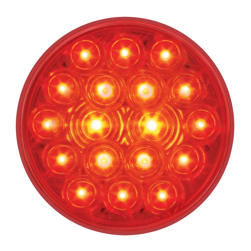 Fleet Red 4 round 18 diode LED stop/turn/tail light