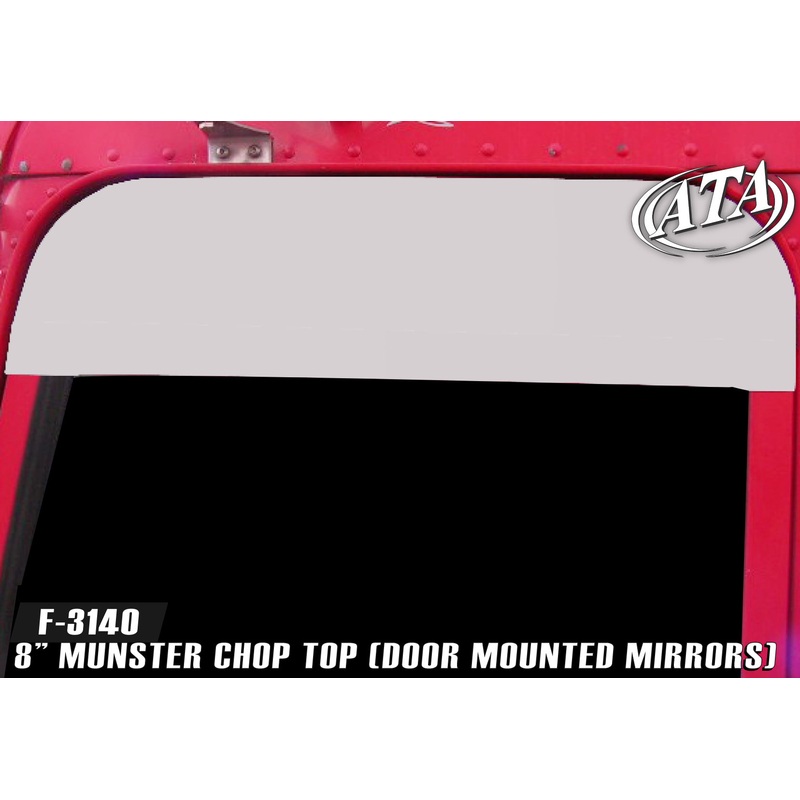 Freightliner Classic/FLD condo 8 extra-long chopped look door window ventshade – PAIR