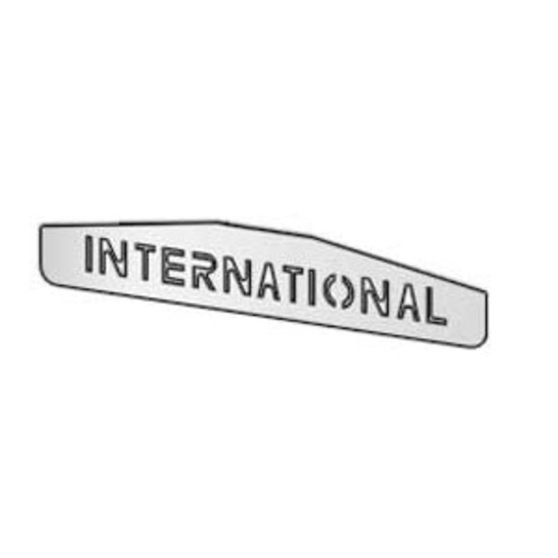 International 24 chrome bottom plate w/3 welded studs – SINGLE