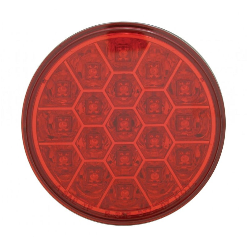Red 4 round 19 diode LED stop/turn/tail light w/reflector