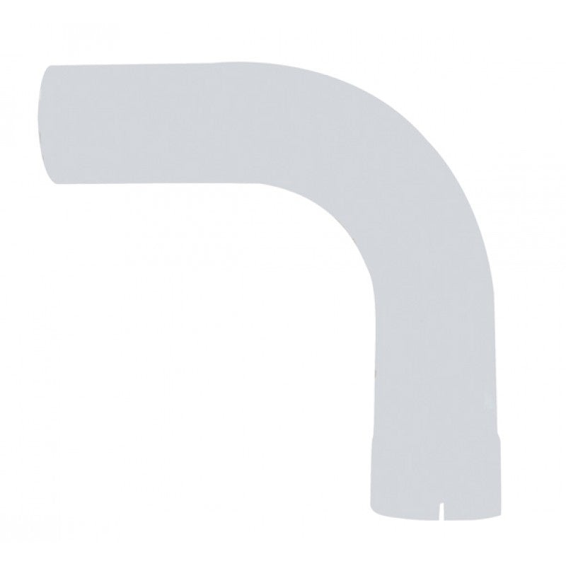 Universal 90-degree chrome elbow – 5 inner diameter to 5 outer diameter