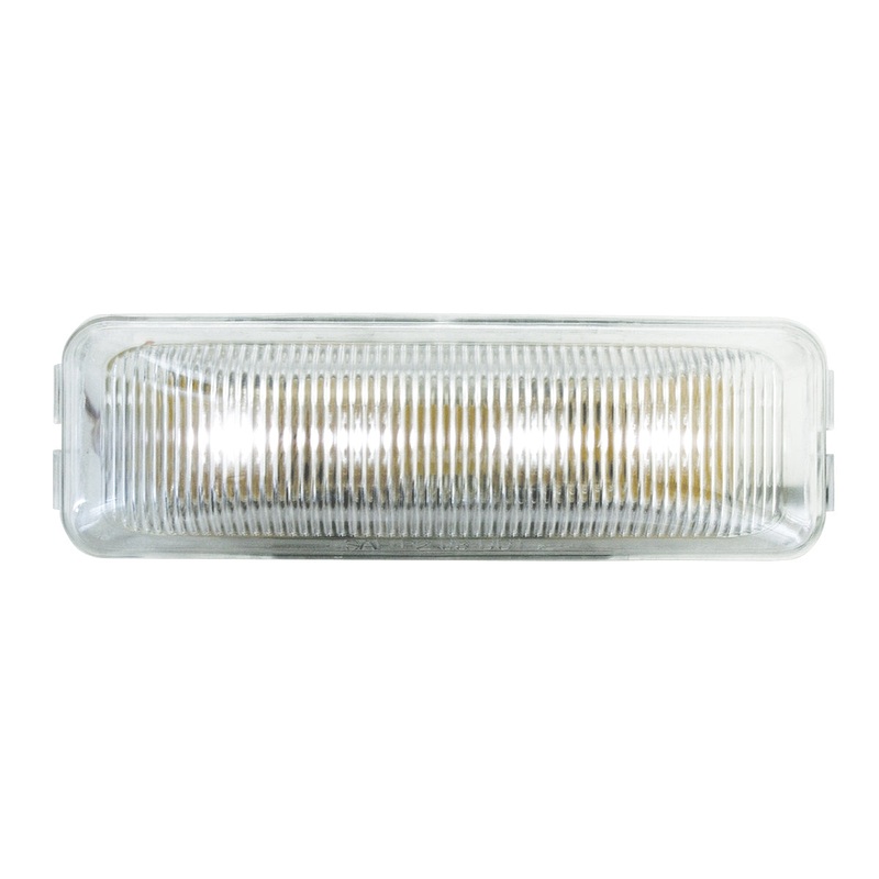 White 1 x 4 rectangular 4 diode LED utility light