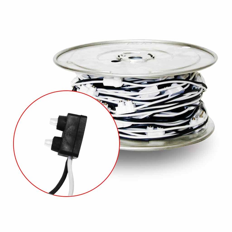 2 male prong plug continuous wire harness – 4 centers, sold PER PLUG