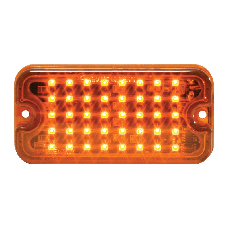 40 diode LED ultra-thin strobe light w/8 flash patterns