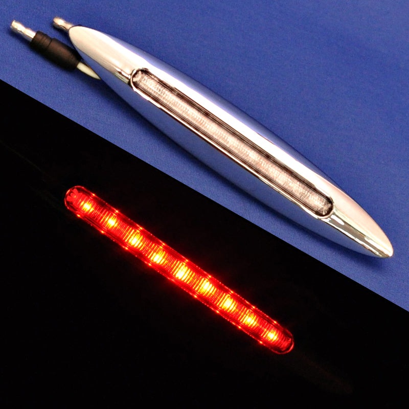 Flatline red 6 slim 9 diode LED marker light – CLEAR lens