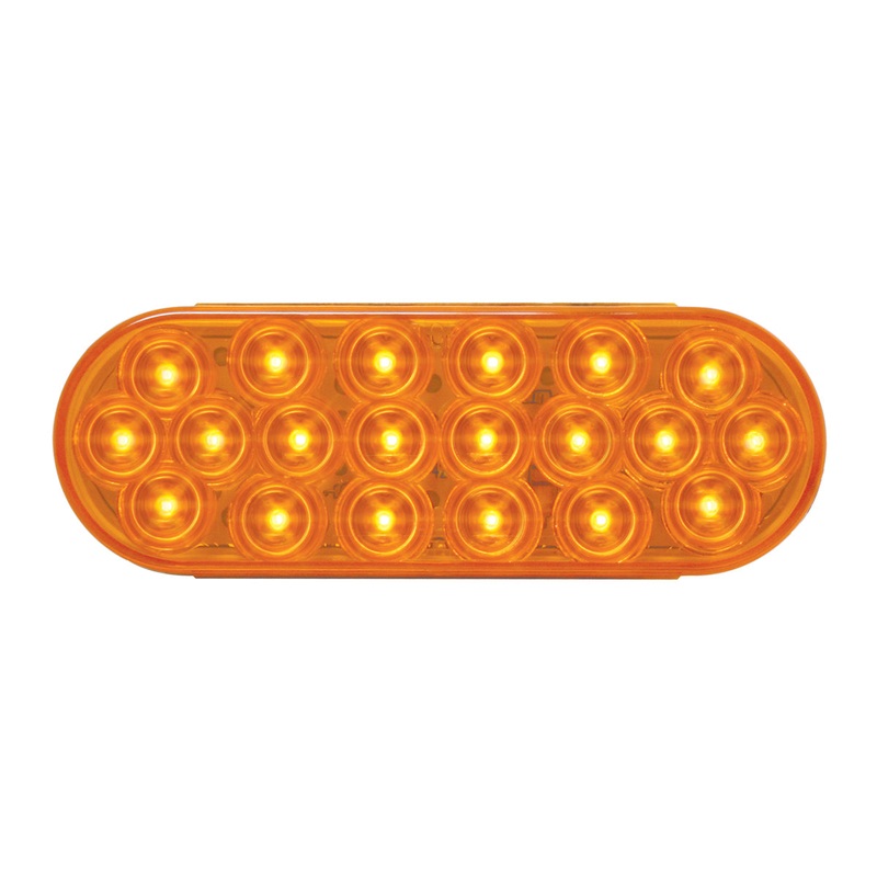 Fleet Amber oval 20 diode LED turn signal light