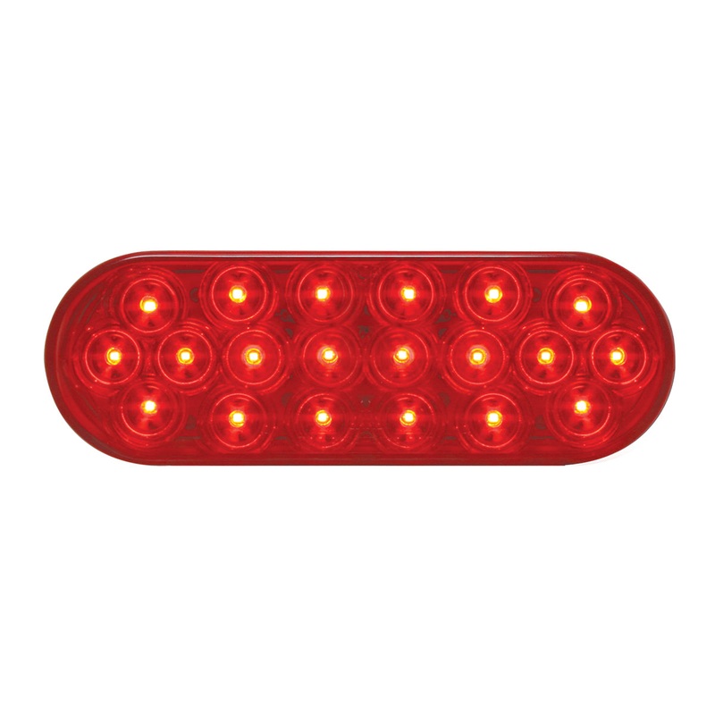 Fleet Red oval 20 diode LED stop/turn/tail light