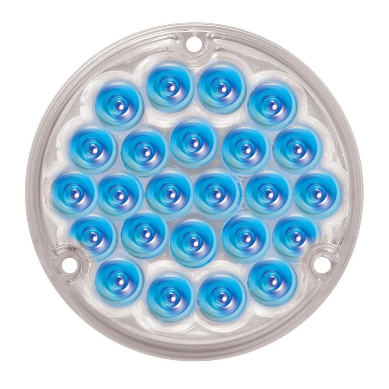 Pearl 4 LED sleeper load light w/1156 plug – Blue – CLEAR LENS