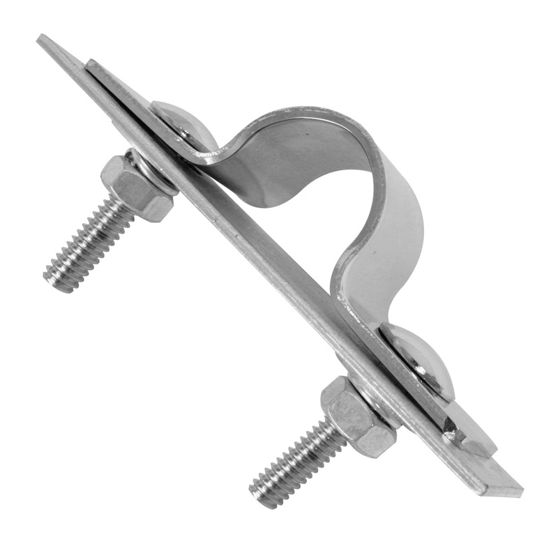 Stainless steel bumper guide mounting kit for plastic bumpers – PAIR