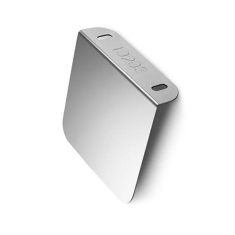 Stainless steel permit sticker panel – bolt mount – 4 x 4 Panel
