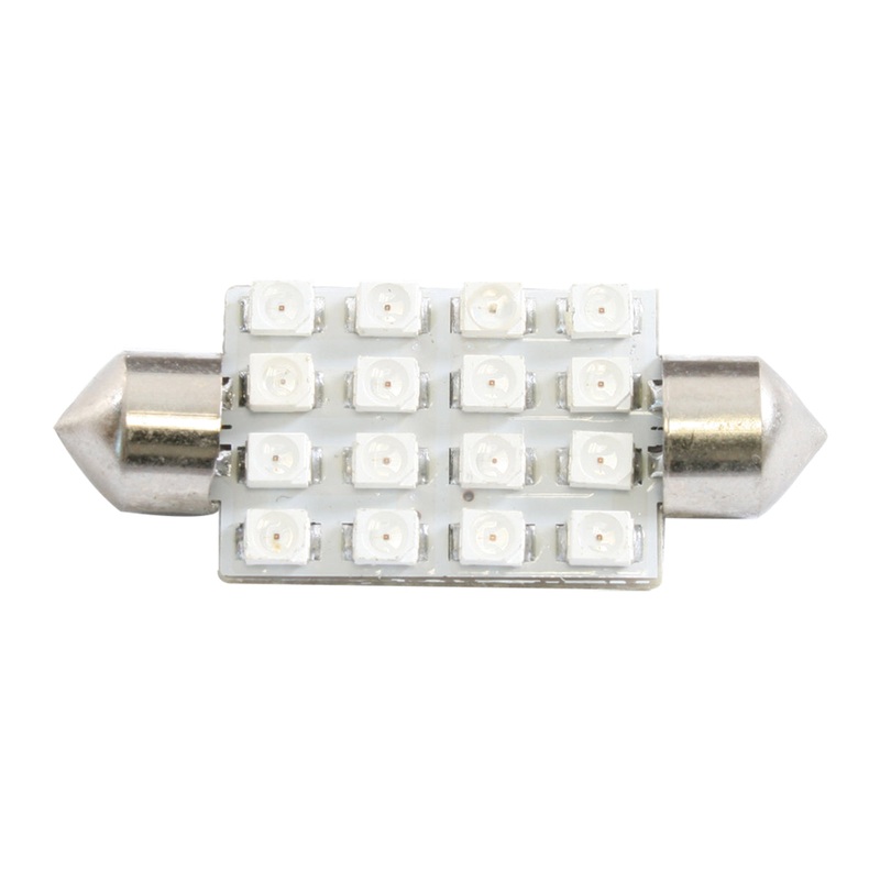 Super Bright 16-diode LED 211 dome light bulb – PAIR – White