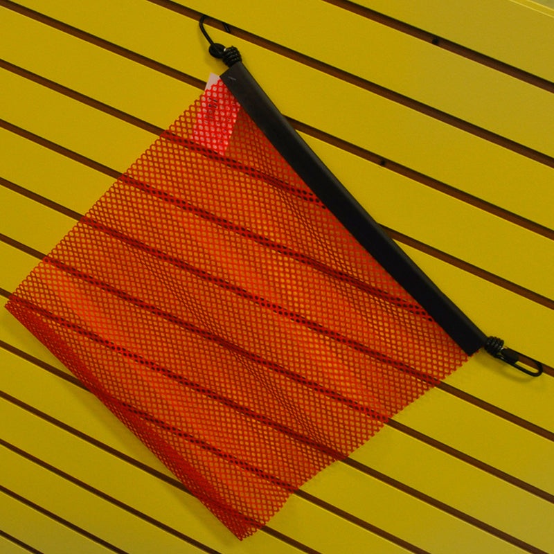 18 red oversize load flag w/EZ hook