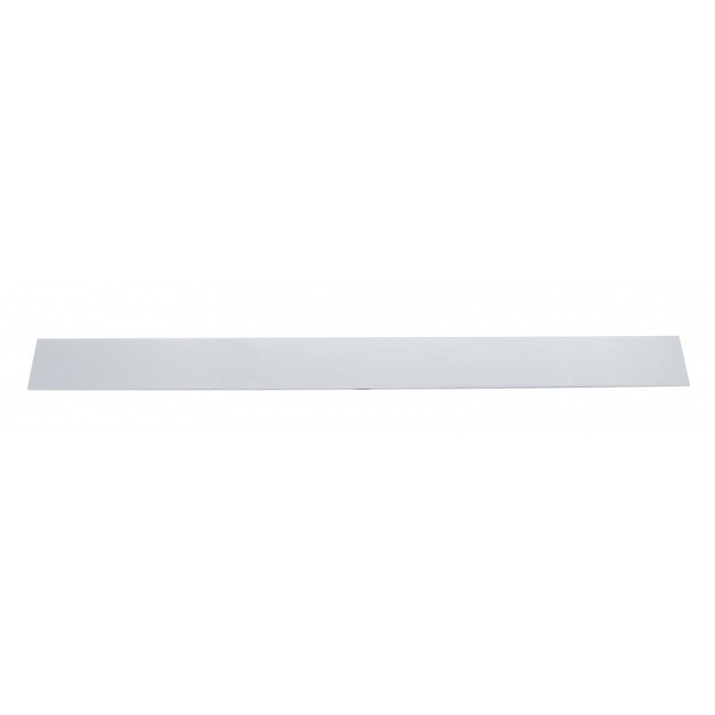 24 chrome steel top mudflap plate w/4 welded studs