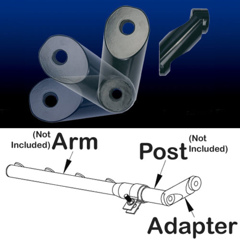 3 offset mounting bracket adapter for E-Z fender mounting systems – PAIR