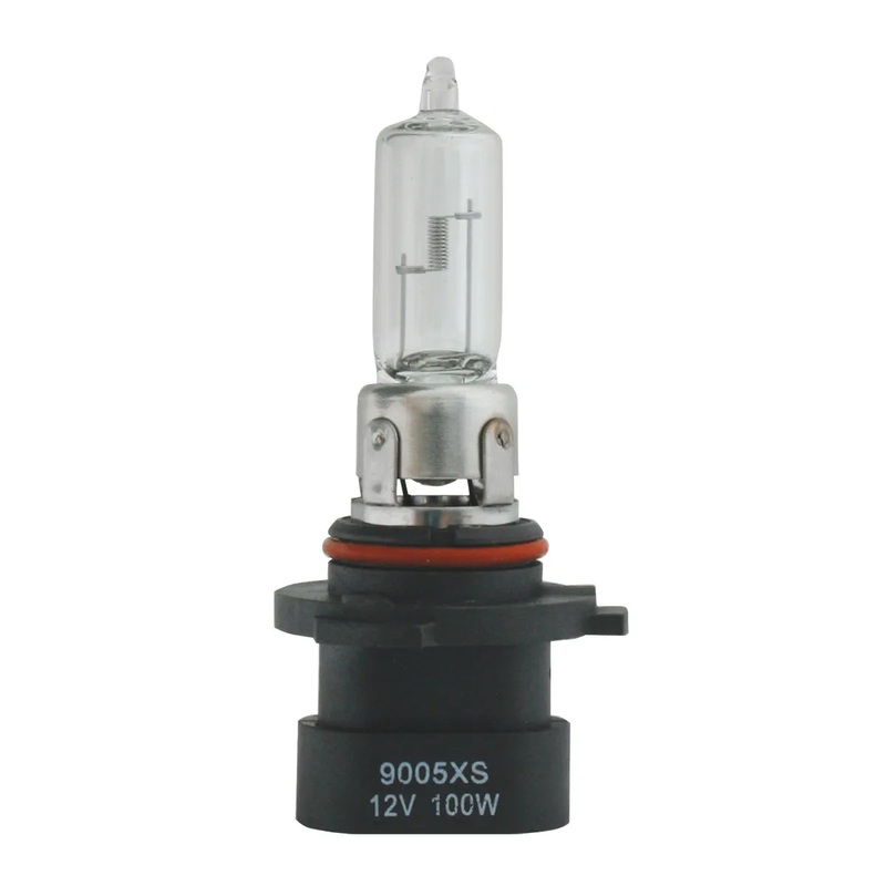 #9005xs halogen headlight bulb – PAIR, Clear – 100 watt