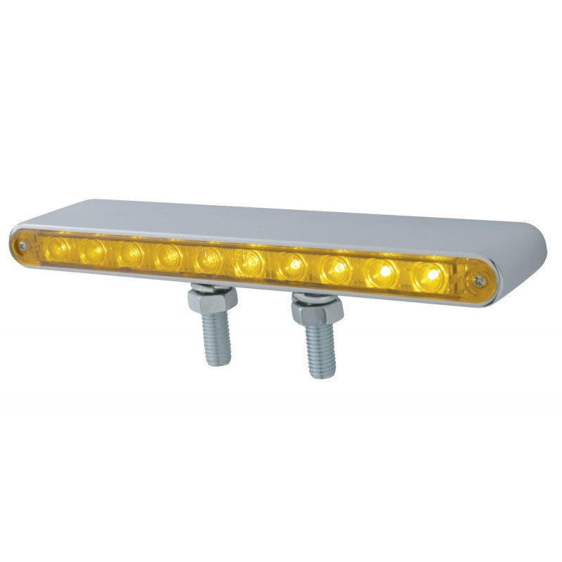 Amber/Red 9 dual-face 10 diode LED turn signal light bar