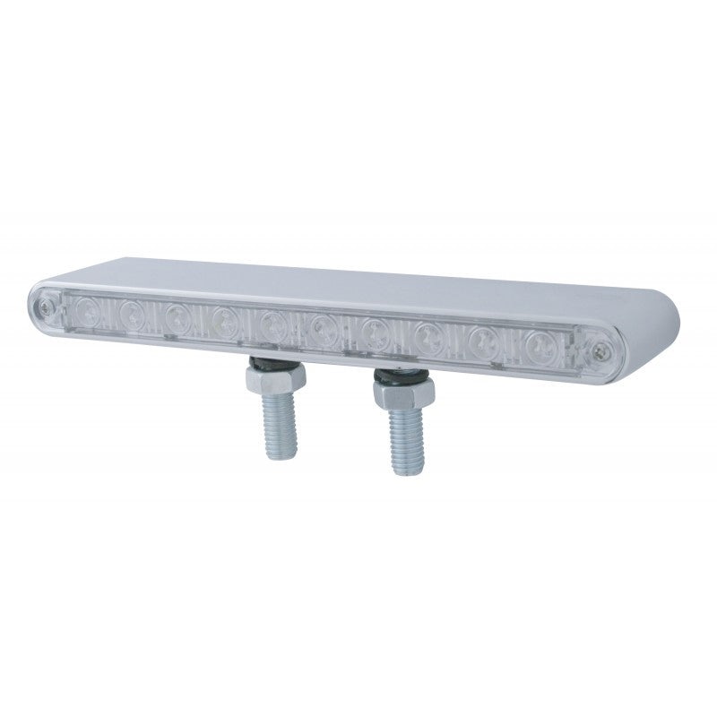 Amber/Red 9 dual-face 10 diode LED turn signal light bar – CLEAR lens