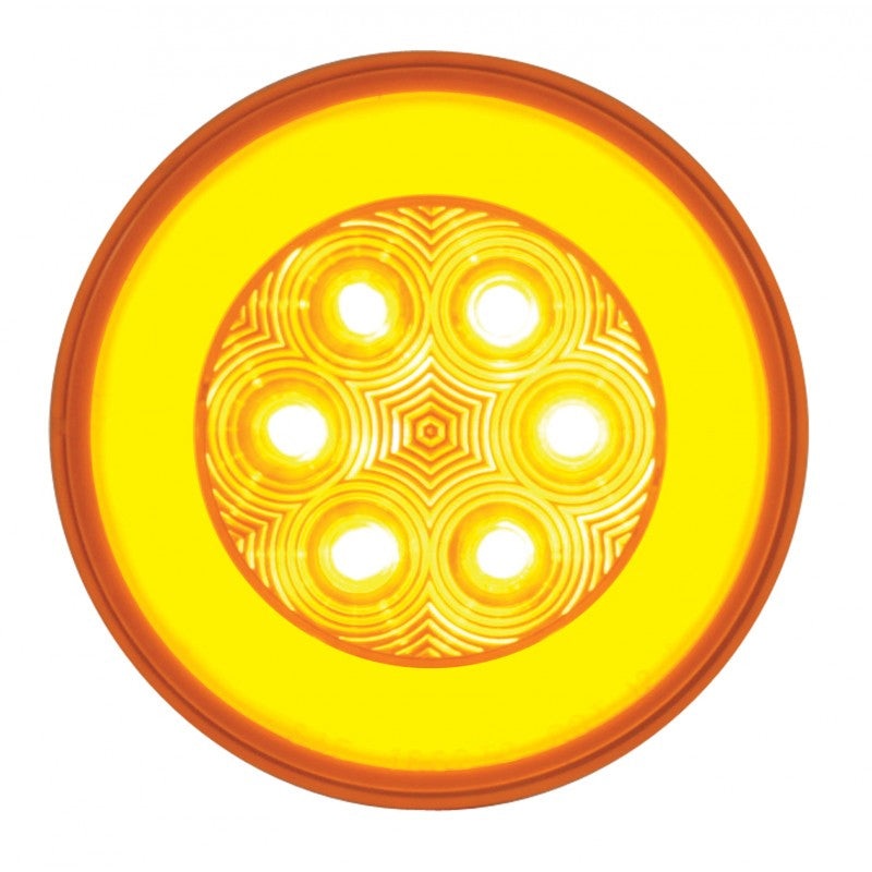 Halo Amber 4 round LED turn signal light