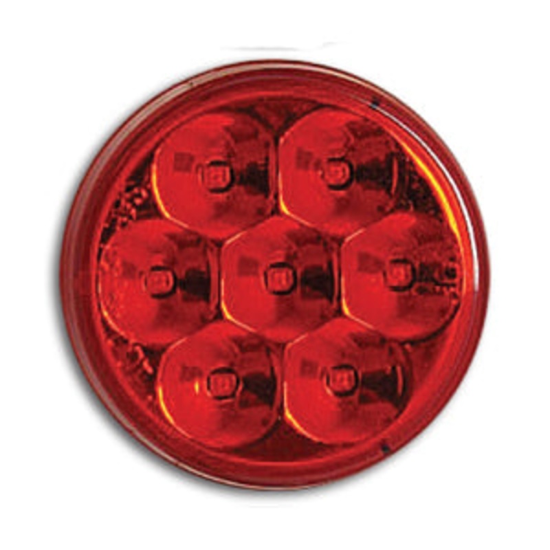 Pearl Red 2 round low-profile 7 diode LED marker light