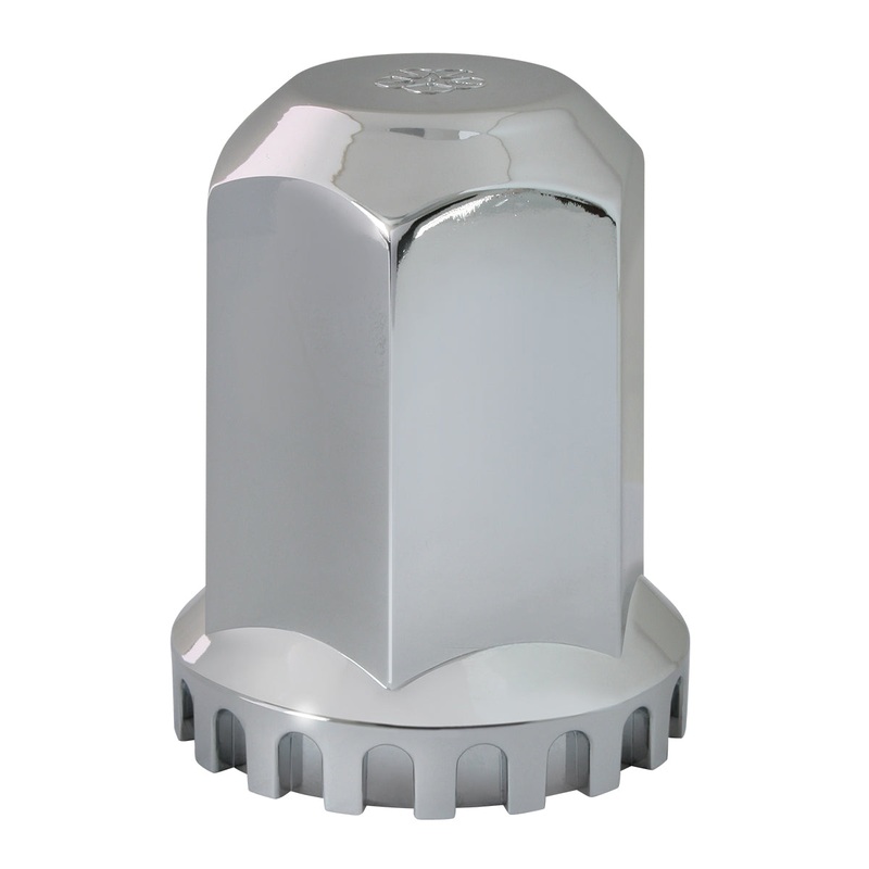 Premier 33mm chrome plastic threaded lugnut cover