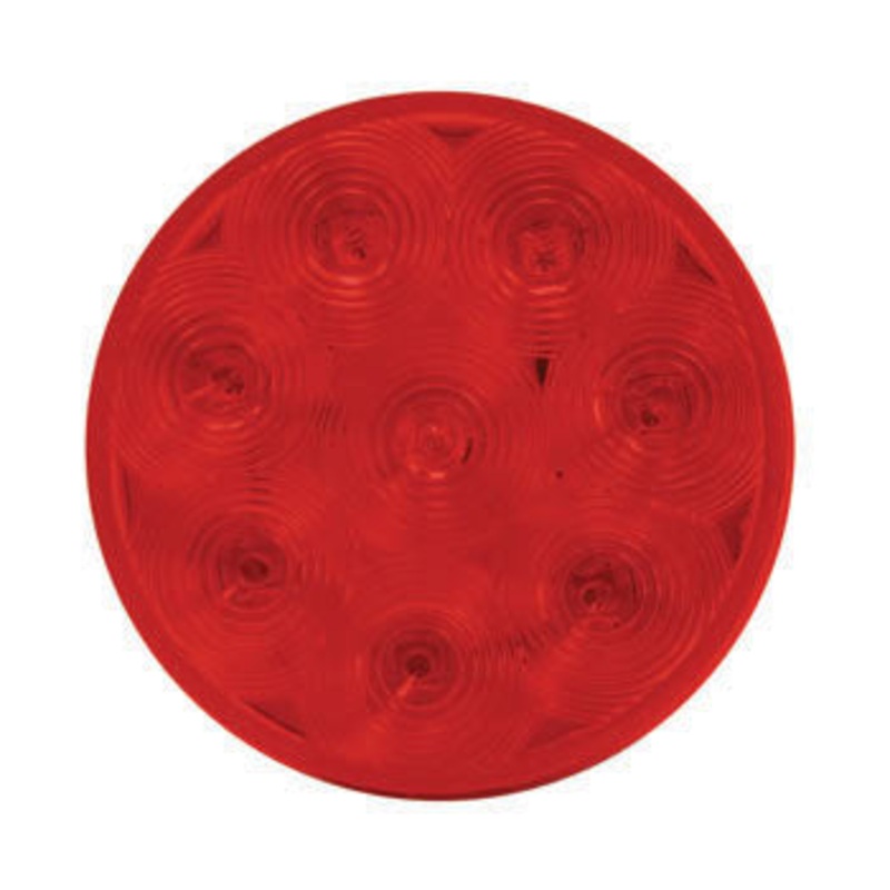 Red 4 round 8 diode LED stop/turn/tail light