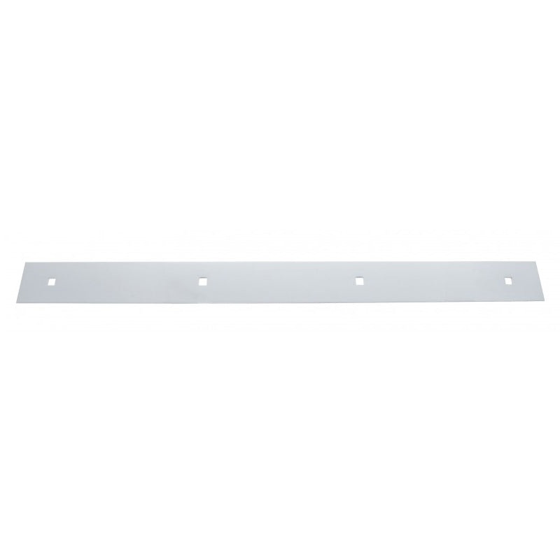 24 stainless steel top mudflap plate w/4 bolt-through holes