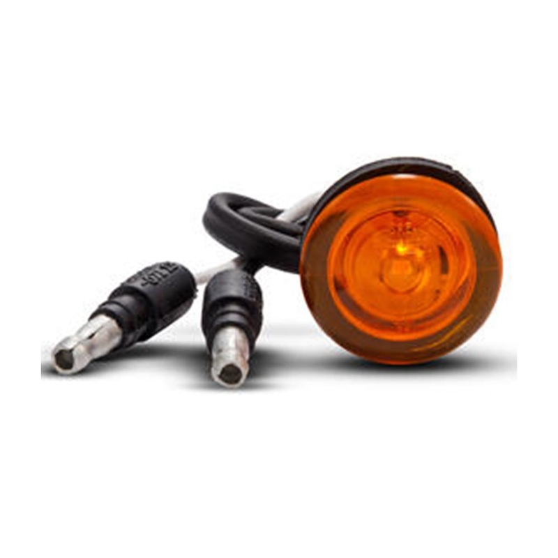 Amber 1 bulls-eye single diode LED marker light