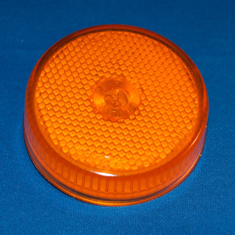 Amber 2.5 round incandescent marker/clearance light