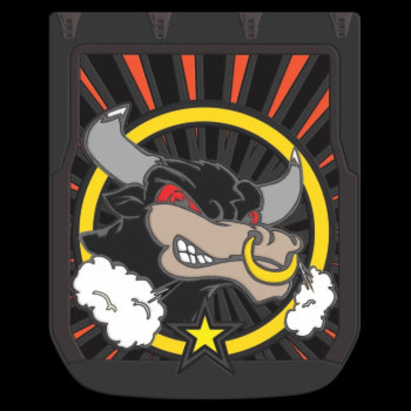 Angry Bull 24 x 30 colored rubber mudflap – PAIR