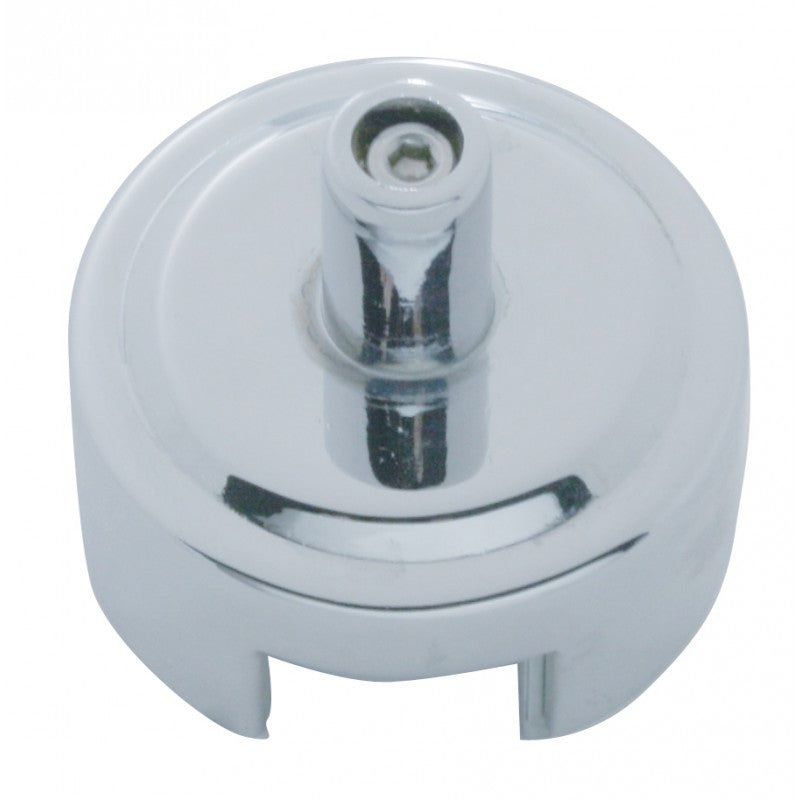 Chrome aluminum gear shift knob base with smooth post for 13/18 speed Eaton Fuller